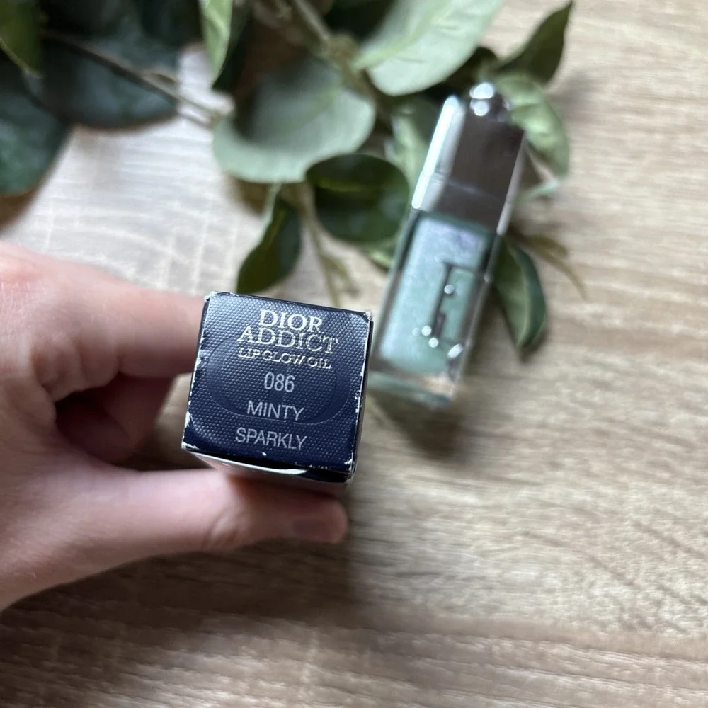 Dior Addict Lip Glow Oil 086 MINTY 6mL Sparkly Finish New In Box